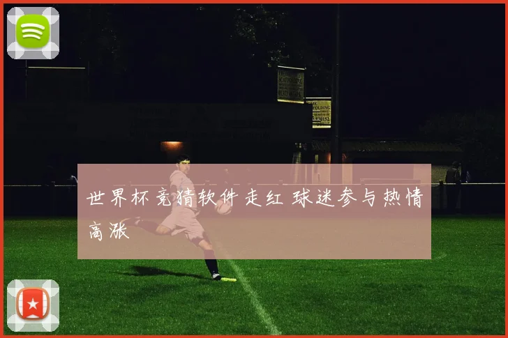 世界杯竞猜软件走红 球迷参与热情高涨
