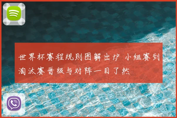 世界杯赛程规则图解出炉 小组赛到淘汰赛晋级与对阵一目了然